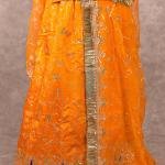 Orange Aari Sequins Work Poshak | Salma Work on Bamber Satin | Jaipurio Designer Collection